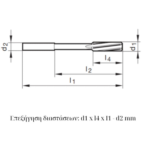 NC Chucking Reamers H7 HSSCo DIN212-3, 72910